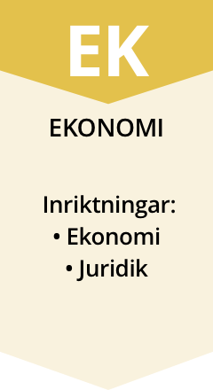 Ekonomi - inriktningar ekonomi och juridik
