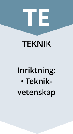 Teknik - inriktning: teknikvetenskap