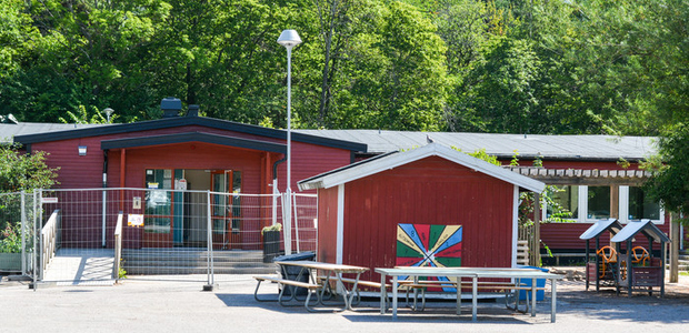 Exteriör Bo skola och skolgård