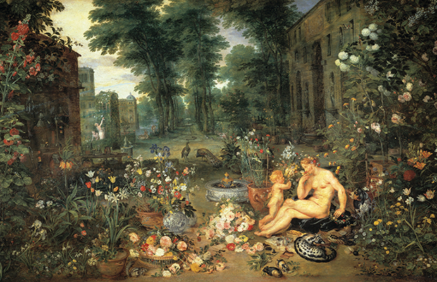 Tavlan om luktsinnet, målad av Jan Brueghel den äldre och Peter Paul Rubens 1617–18 (beskuren).