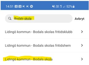 Inloggning - SchoolSofts app