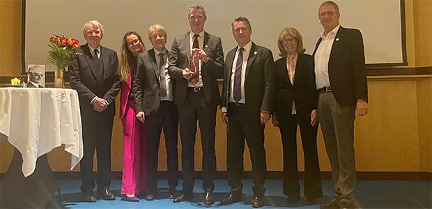 Gruppbild i samband med prisutdelningen av Gustaf Dalénpriset 2022.