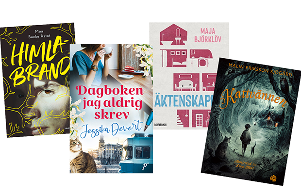 Bokomslag på några nya böcker