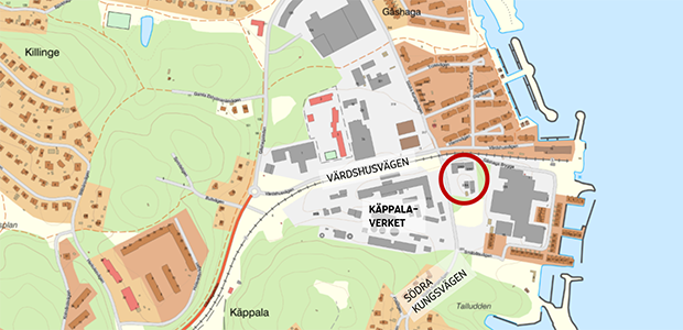 Karta över området