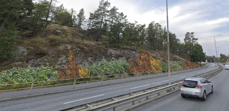 Framtidsvision av parti av Södra Kungsvägen.