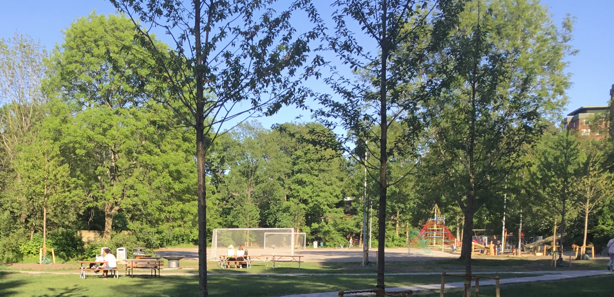 Vy över Larsbergsparken