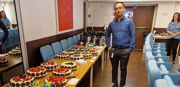 tårtbuffe i stadshuset