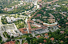 Vy över Lidingö centrum.