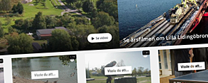 Del av filmportalens startsida.