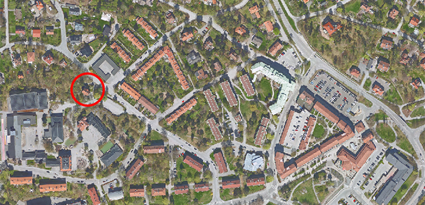 Karta över Älgvägen och dess närområde