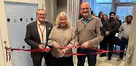 Från vänster: Peter Lönnqvist (M), ordförande i omsorgs- och socialnämnden, Anna Skagersten, enhetschef på omsorgs- och socialförvaltningen och Christer Mohlin (M), ordförande i utbildningsnämnden.