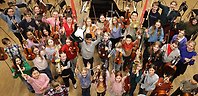 Grupp av elever vid Lidingö musikskola 2025.